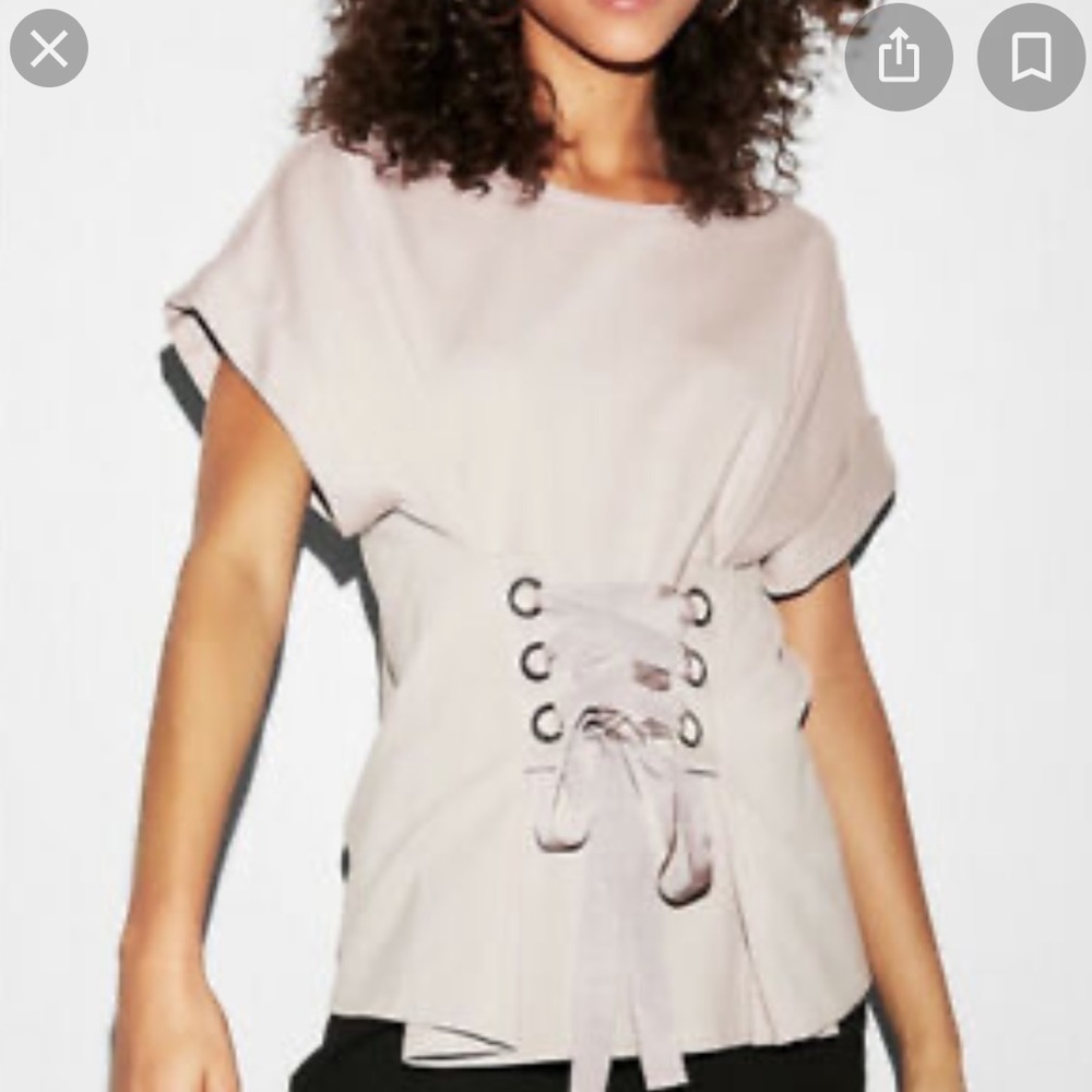 NWT EXPRESS CORSET TIE WAIST TOP, XS💋